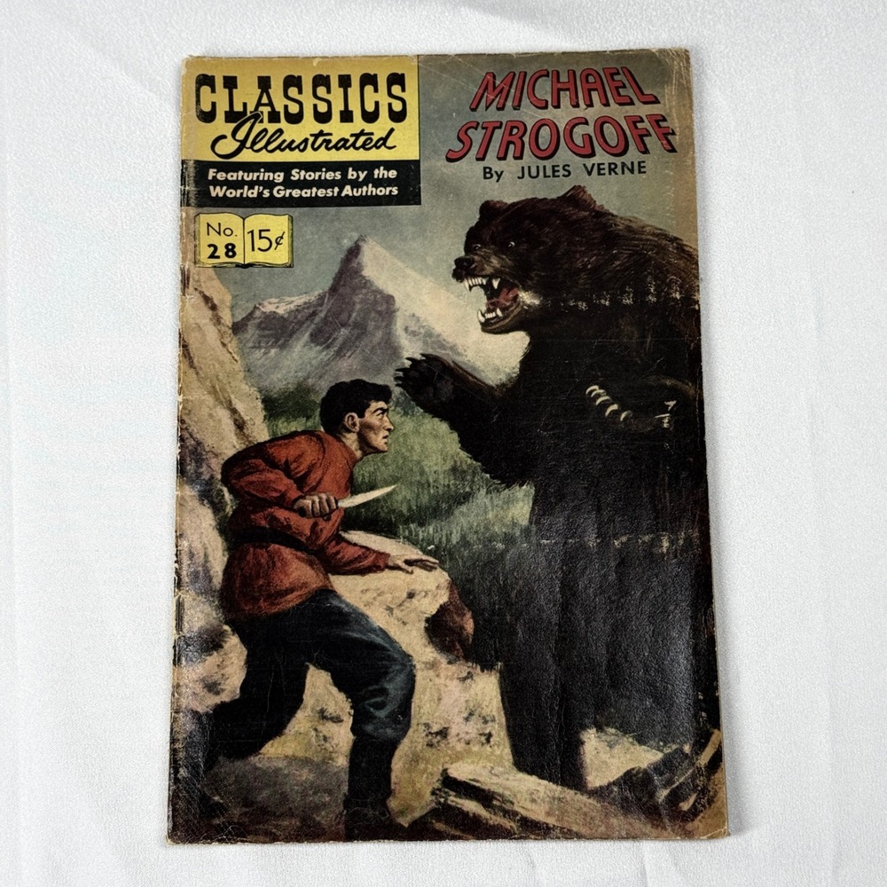 Classics Illustrated Comic No 28 Michael Strogoff Jules Verne 1963 Vintage Book